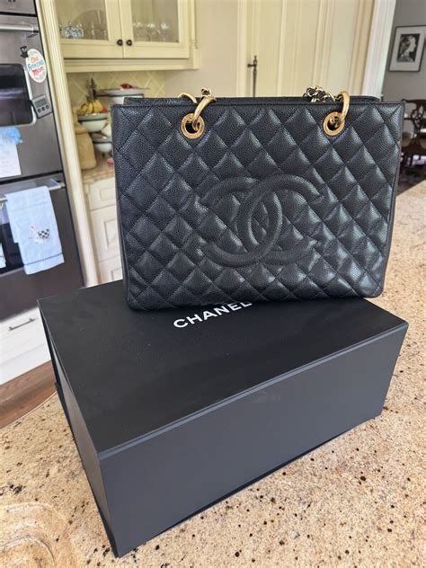 chanel gst gold chain|chanel gst tote.